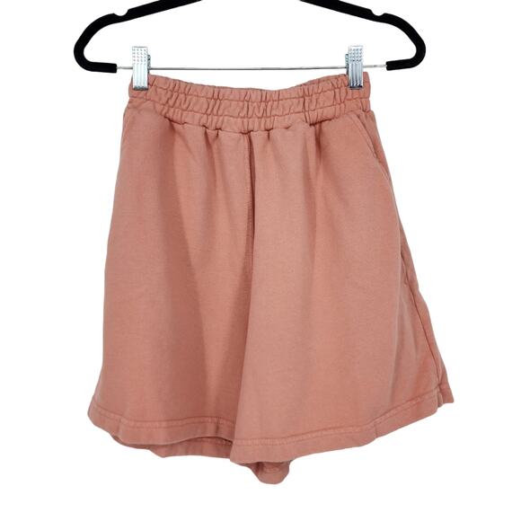 Revolve Sixthreeseven High Waist Cotton The Sweat Short in Salmon Size XS - Picture 5 of 5